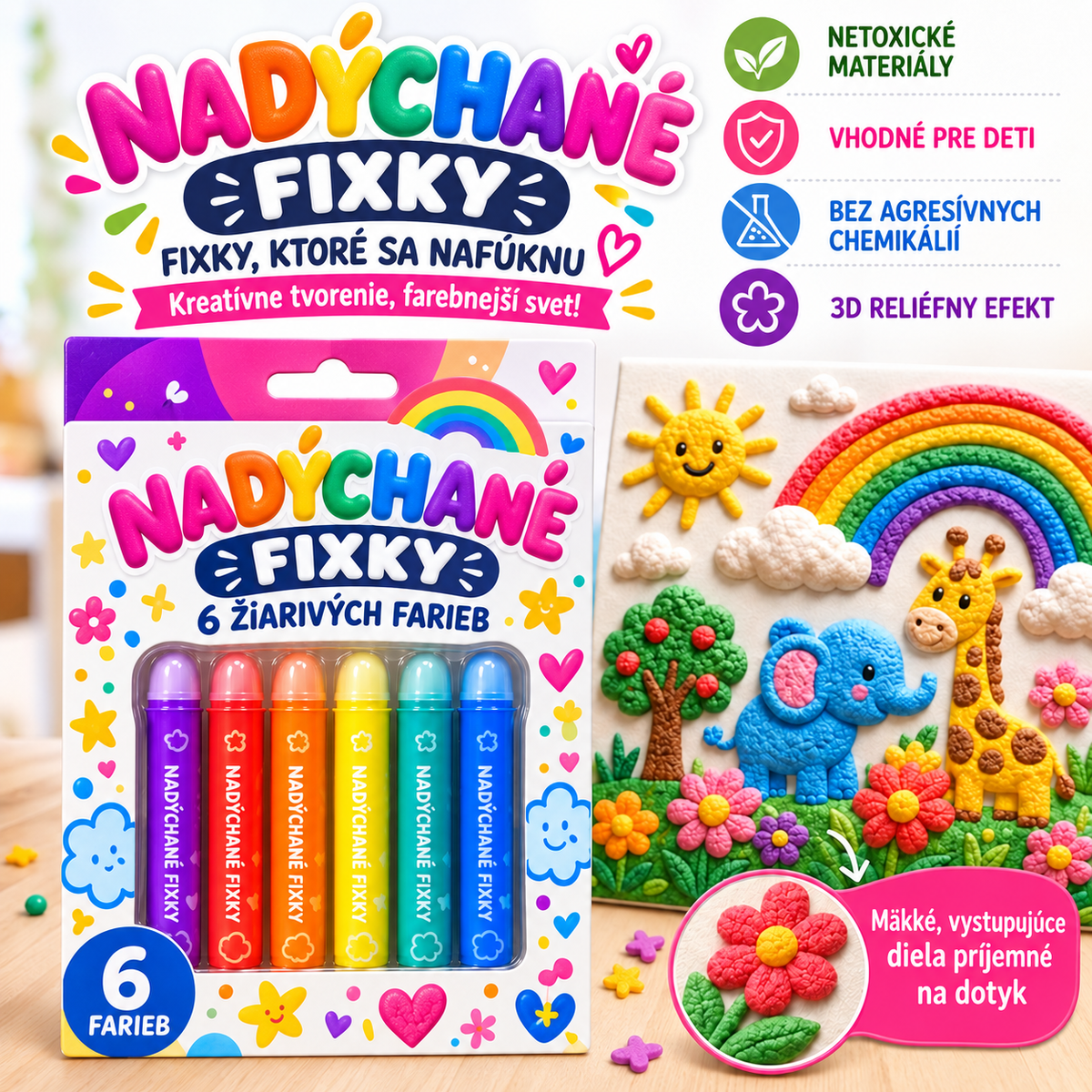 BILLHOL®  ✏️3D reliéfne pero 🧊– Premeňte obyčajné kresby na farebné 3D diela