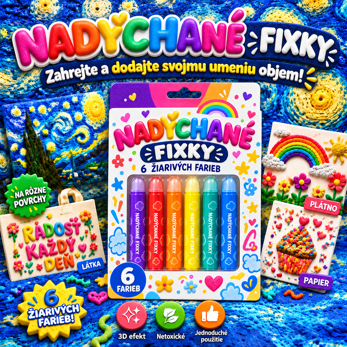 BILLHOL®  ✏️3D reliéfne pero 🧊– Premeňte obyčajné kresby na farebné 3D diela