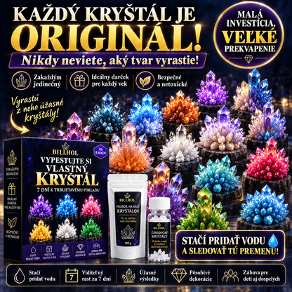 BILLHOL® Luxusná súprava na pestovanie kryštálov – prémiový prášok na pestovanie kryštálov 💎